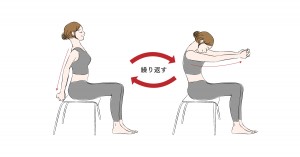 肩甲骨ストレッチ