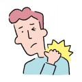 肩凝り男の人